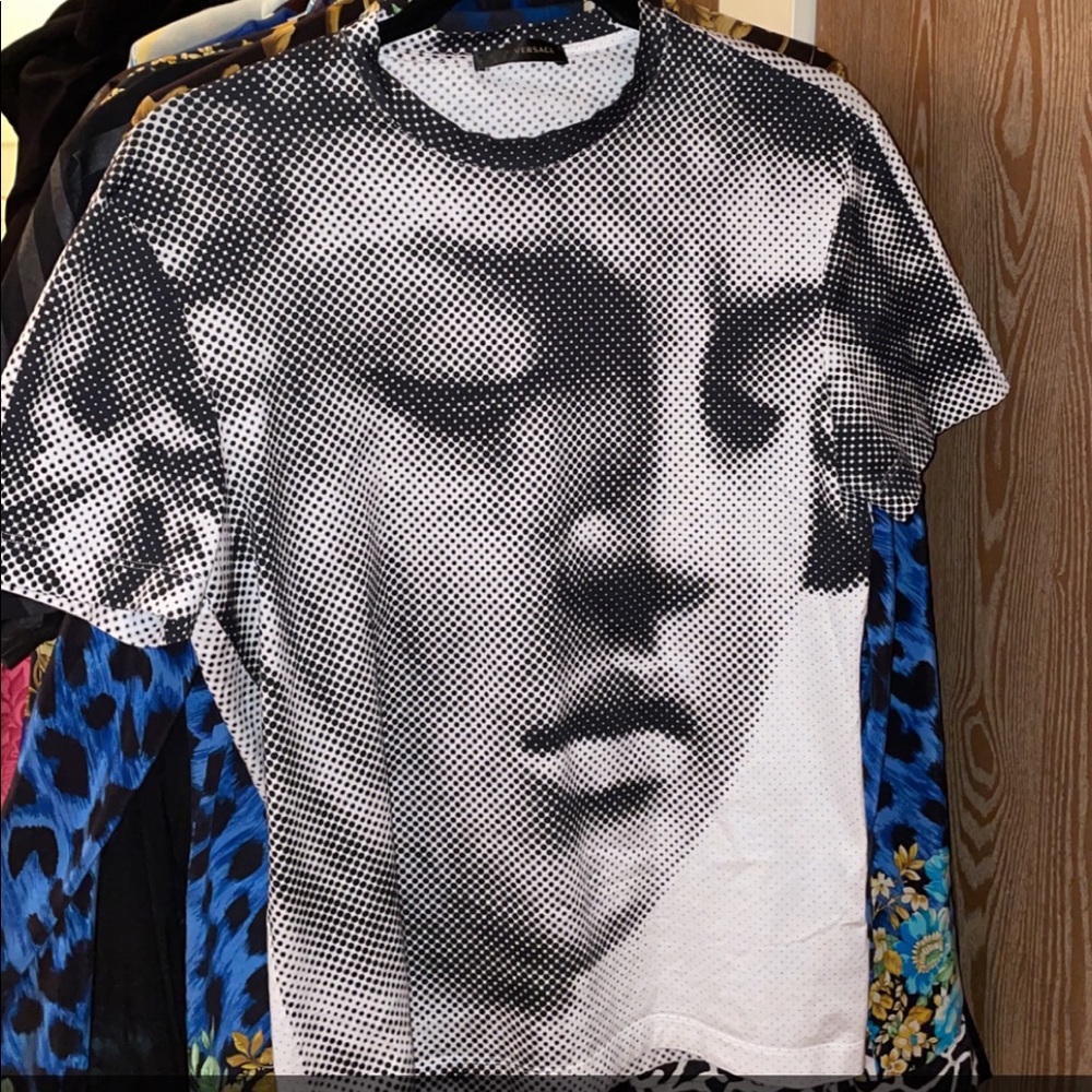 Rare Gradient Versace Medusa head tshirt special sale